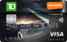 a credit card with a plane wing