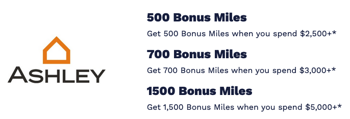 Ashley AIR MILES offer